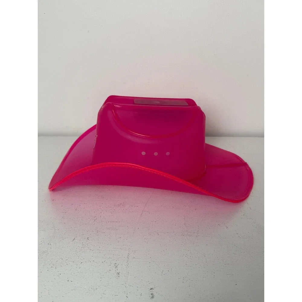 Neon Cowboys Pink Light Up LED Cowboy Hat Festival Rave Western Party Accessory